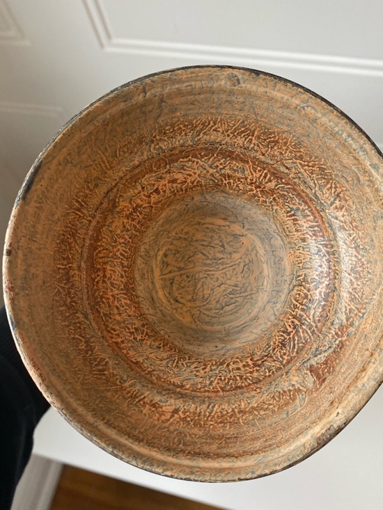 Footed Metal Embossed Urn Pot Vase Châteaucore Cottagecore Parisian Rustic - Picture 6 of 13